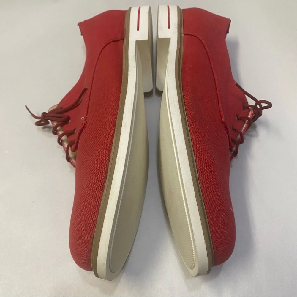 J.D. Fisk Men’s Oxford Shoes Size 12 Canvas Red Masculine Designer